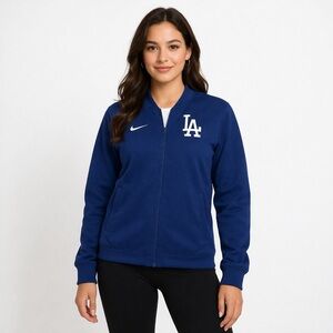 Nike LA Dodgers Dri-FIT Jacket Women’s Medium Blue MLB Authentic Full Zip